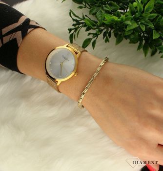 Zegarek damski na bransolecie biżuteryjnej Bruno Calvani BC90386 GOLD SILVER. Mechanizm japoński mieści się w okrągłej, pozłacanej, wytrzymałej kopercie pokrytej złotem. Koperta wykonana z ALLOY’u. Zegarek idealny na prezent (1).jpg